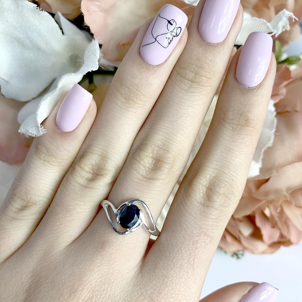 Bague Femme En Argent 925 Et Or 24K Sertie D'un Saphir Rose - Taille 48/49 - Marque Bimonia Avec Pierres Précieuses
