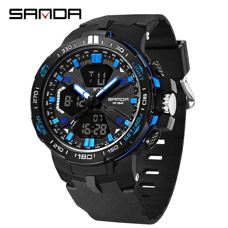 SANDA Men s Multifunction Waterproof Sports Watch