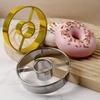 Silver Gold Stainless Steel Donut Mold Doughnut Desserts Bread Cutter Maker Cake Decorating Tools Kitchen Home Baking Supplies