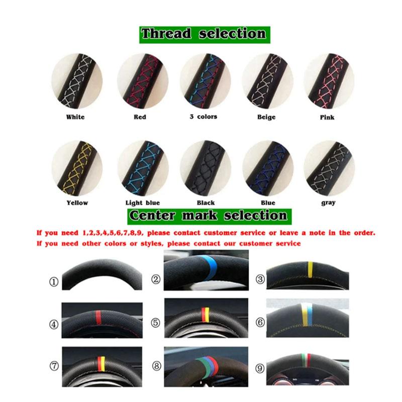 Voor BMW Z4 E89 2009-2014 Handgestikt suède antislip slijtvast Auto Stuurwielhoes