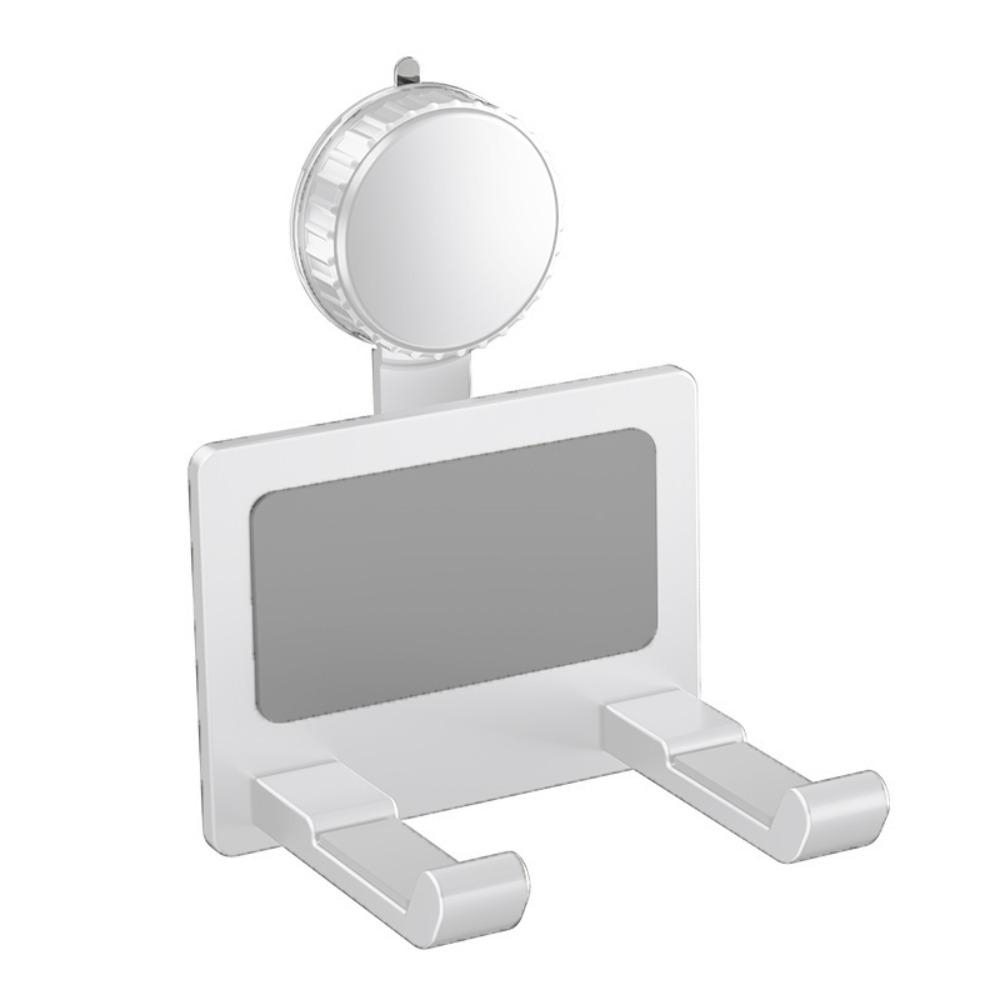 Punch-Free Suction Cup Hair Dryer Holder Aluminum Hair Dryer Rack  Bathroom