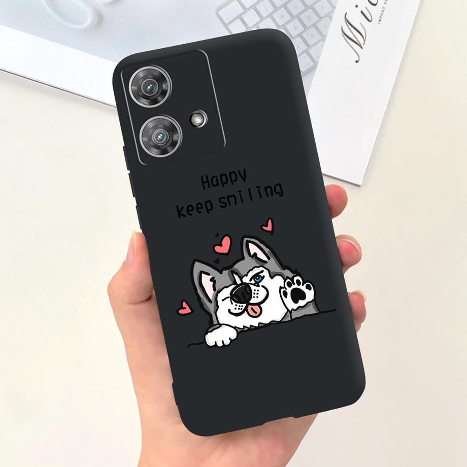 Etui do Motorola Moto Edge 40 Neo 5G Fajny Styl Miękki Silikon Guma Odporne na Uderzenia Pokrowiec na Telefon Wzór Kreskówkowy Fundas Edge40 Neo