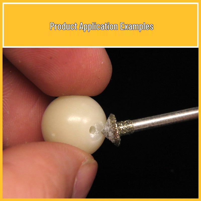 Electroplated Diamond Beveling Burr for Stone Trimming, Hole Enlarging, and Polishing