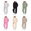 Fall Casual Tracksuit 2 Piece Set Women Long Sleeve Pullover Hoodies And Sweatpants Lounge Wear with Pocket
