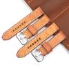 Retro Handmade Cowhide Leather Watch Strap 18mm 20mm 22mm 24mm Men Replacement Watch Band Wrist Bracelet Coffee Blue Tan