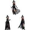Halloween Wiccan Attire For Women With Stage Ready Polyester Fabric For Costume Party Night
