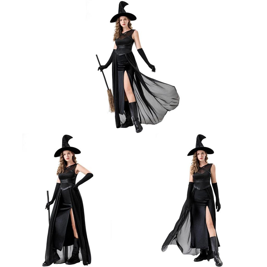 Halloween Wiccan Attire For Women With Stage Ready Polyester Fabric For Costume Party Night