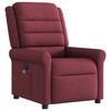 Electric Massage Chair Burgundy Fabric