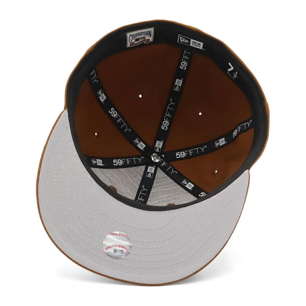 New Era 59FIFTY Soft Buckram Sunburn SD Toasted Peanut 7 5950SB SADPADCO SUNBURN BRN Cap, 1/2 oz,