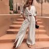 Fashionable Casual Loose Long-sleeved Plus-size Suit for Women