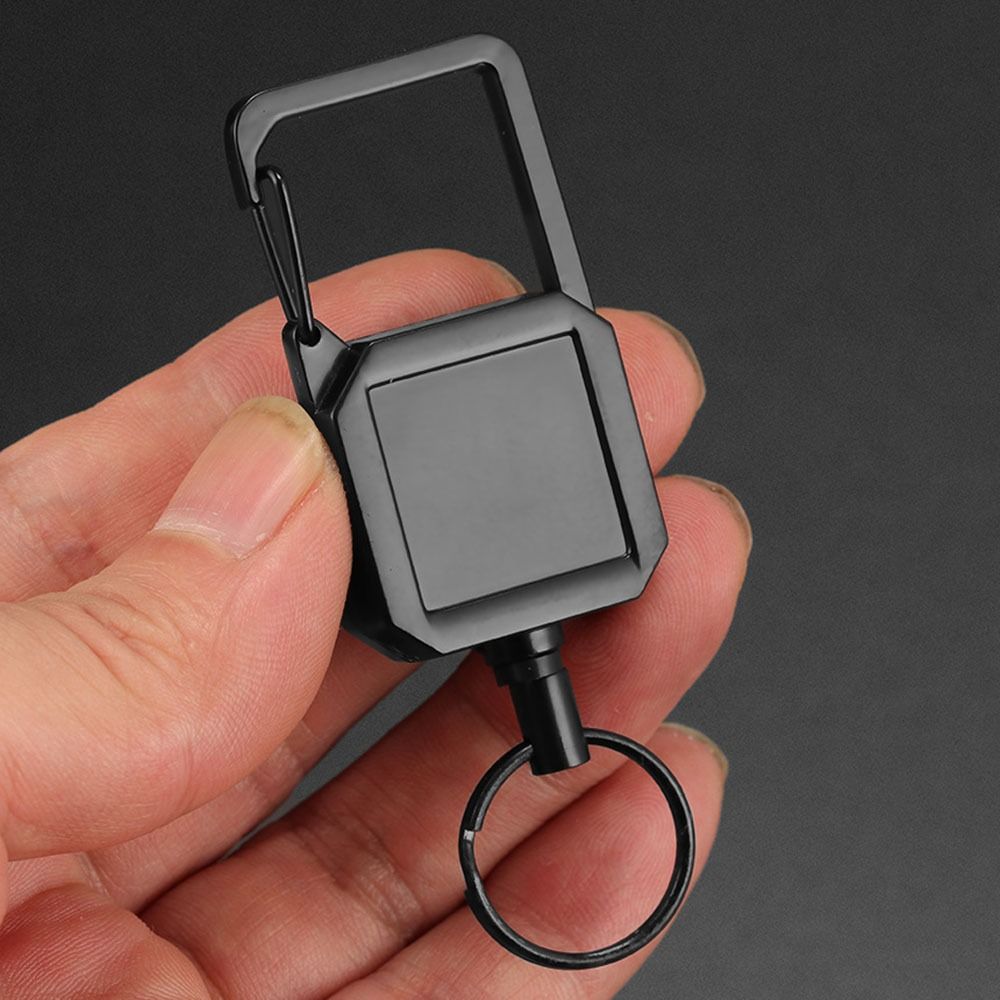 Schlüsselband Schnalle Anti-Verlust ID-Halter Schnalle Teleskopisches Ausweis-Schlüsselband Drahtseil Schlüsselanhänger Schlüsselband