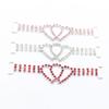 Fashion 10 Pieces 15 * 110MM Double Peach Heart Water Diamond Bikini Connector DIY European and American Swimsuit Waist Chain De