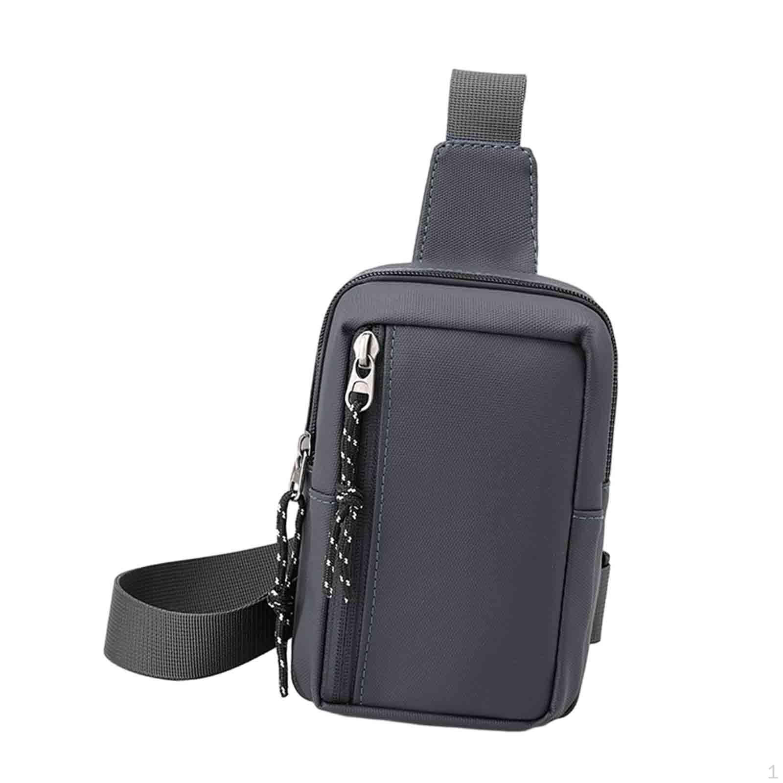 

Мужская нагрудная сумка через плечо Daypack Легкий мини-рюкзак через плечо для велоспорта серый