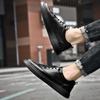 Genuine leather men's board shoes Leisure trend minimalist style Youth adult outdoor activity fashion party leather shoes