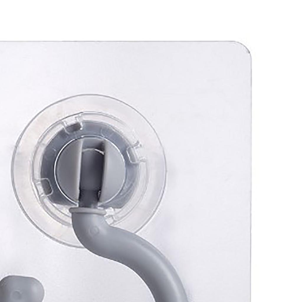 Adhesive Hook 360 Degree Rotating Seamless Hook Stable Plastic Coat Hook for Bathroom Dormitory Closets