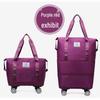 Wheeled Waterproof Travel Bag: Wet/Dry Separation, Large Capacity, Hand-Carry Luggage, Maternity, Business Trip
