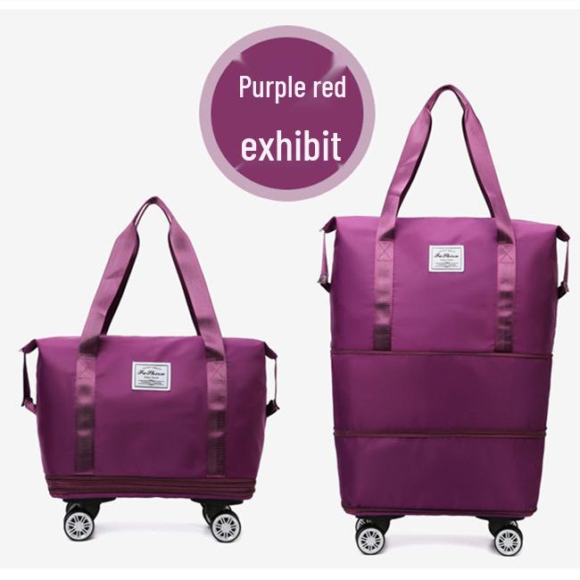 Wheeled Waterproof Travel Bag: Wet/Dry Separation, Large Capacity, Hand-Carry Luggage, Maternity, Business Trip