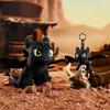 Genuine How To Train Your Dragon Toothless & Light Fury Plush Keychain 