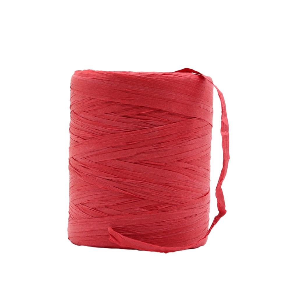 

Широкое применение Красивые проекты своими руками с пряжей из рафии Натуральная бумажная лента Твердая пряжа для вязания крючком красный