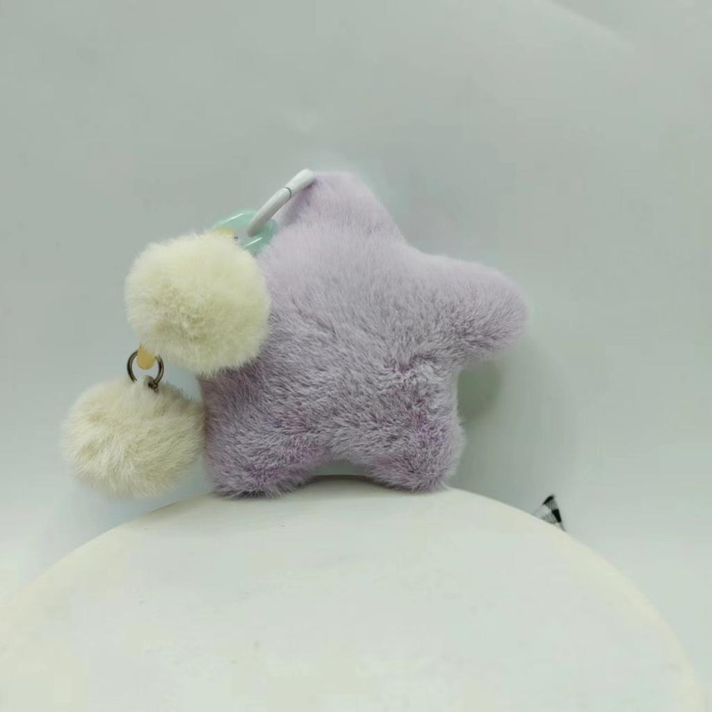 Kreskówka Anime Gwiazda Pluszowy Brelok Wisiorek Mały Prezent Kulka do Włosów Gwiazda Jesień Zima Damska Torba Mały Wisiorek Ozdoba Samochodowa