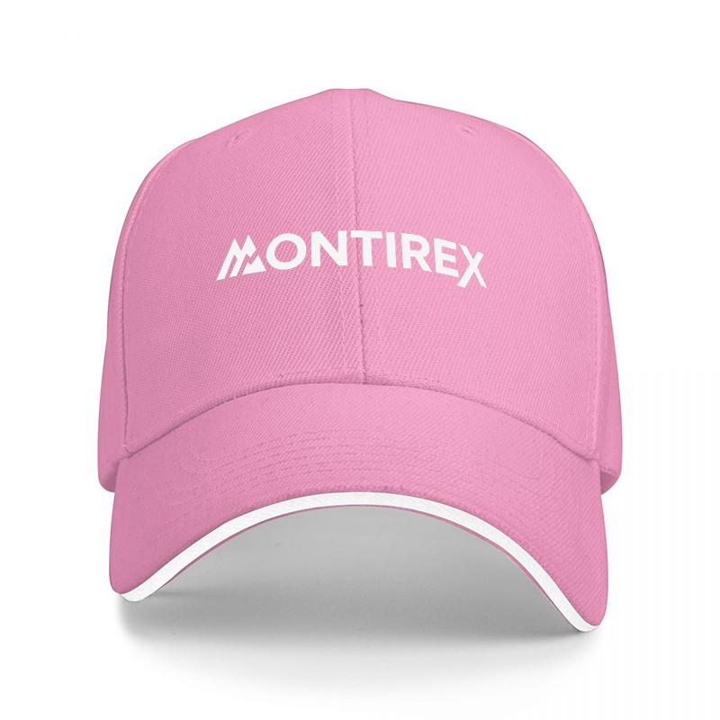 MONTIREX LOGO BASEBALL CAP BLACK WITH WHITE TRIM CLASSIC FIT OUTDOOR STYLE DURABLE COTTON BLEND HAT FOR Unisex AND Women