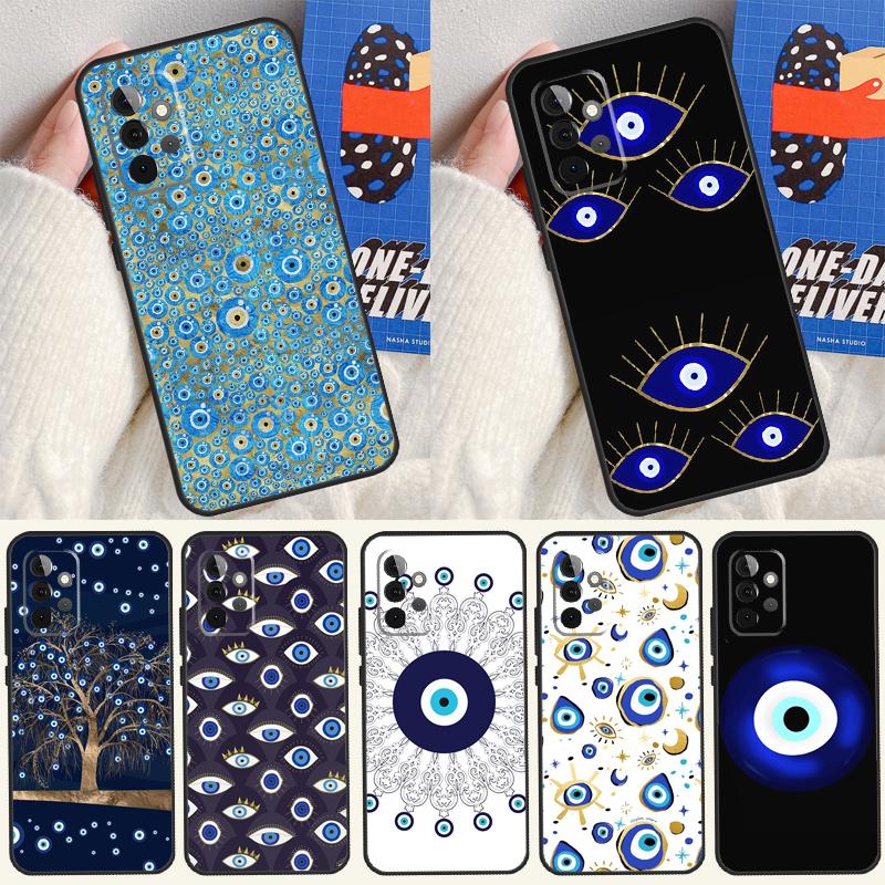 Evil Eye For Samsung Galaxy A52 A52S A32 A12 A22 A72 A21S A50 A70 A71 A51 A33 A73 A53 Cover Case