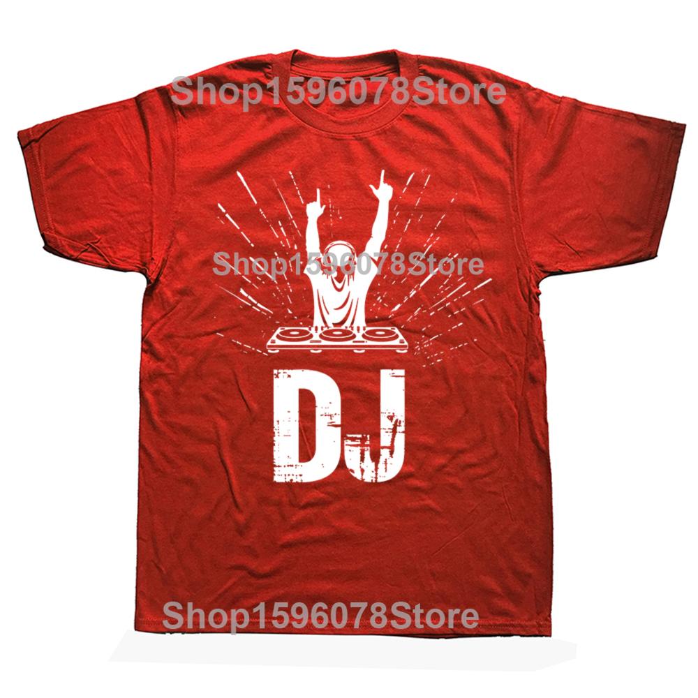 DJ Enthusiast Tee Music At Heart T-shirt Cotton Oversized Men Tshirt Summer Unisex Tees Fashion Streetwear Hip Hop T Shirt