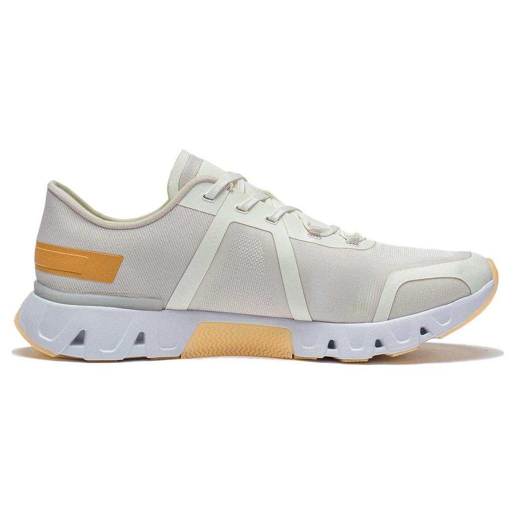 Lining Lingling Lightweight Durable Breathable Low-Top Training Shoes Women Sneakers Beige Orange AFVT004-6