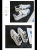 Triple Canvas Korean Style Casual White Sneakers for Female Students - WDSW-90001