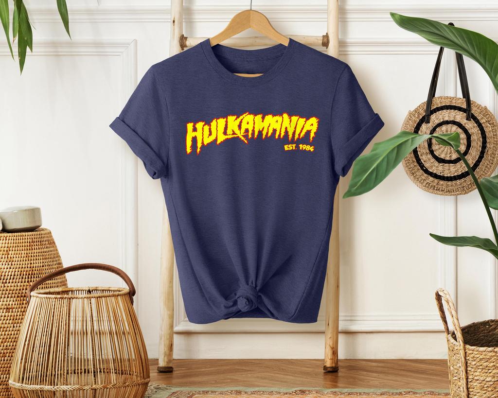 Men's Red Hulk Hogan Hulkamania Forever T-Shirt Summer Women Tee Shirts 2025 New Fashion Sports Children Clothes Tops
