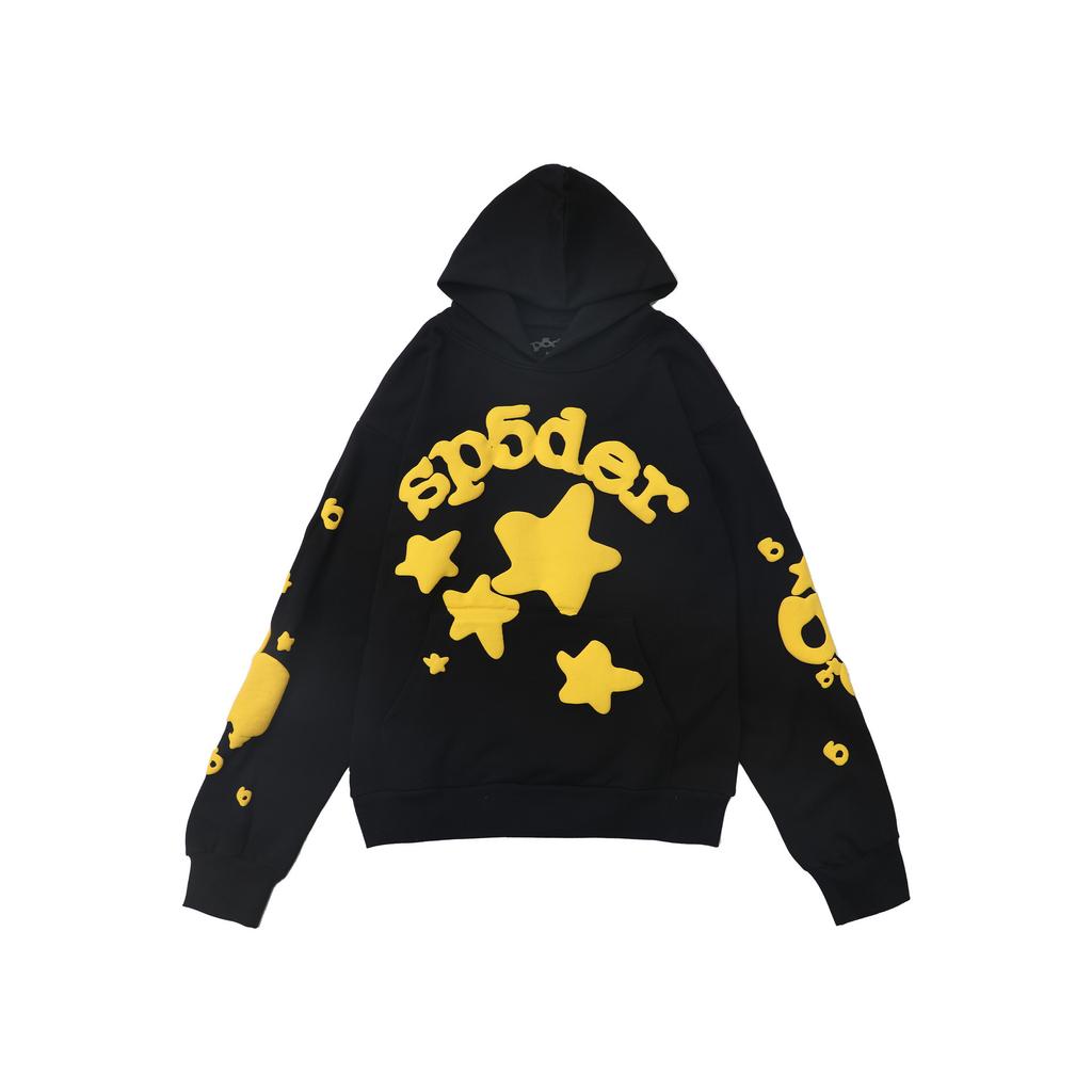 Wholesale Spder555 heavy fleece hoodie European and American trendy brand sweater men and women couples winter