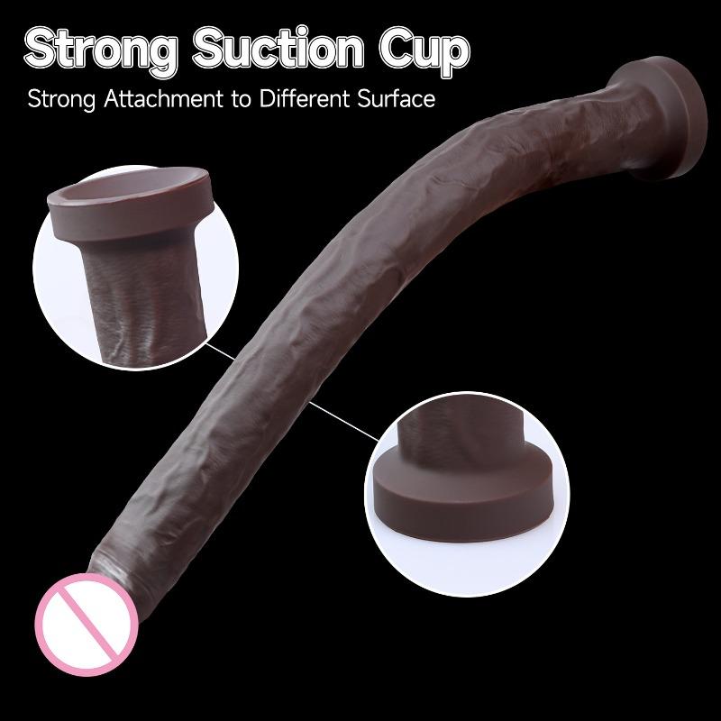Realistyczny Długi Dildo Penis Analny Waginalny Stymulator Płynny Silikon Dilda Zabawki Seksualne dla Kobiet Par Lesbijskich Mężczyzn Gejów Dorosłych Analny