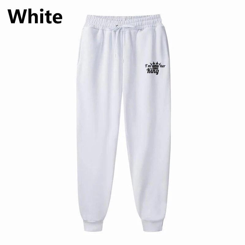 

Женские брюки с принтом I m Her King, брюки для бега и фитнеса, осенне-зимний пуловер, повседневная одежда