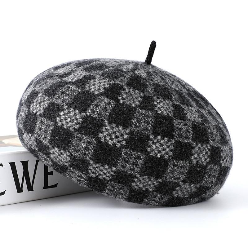 New fashion autumn and winter pumpkin hat 100% pure wool women's fashion woolen hat winter warm wool hat