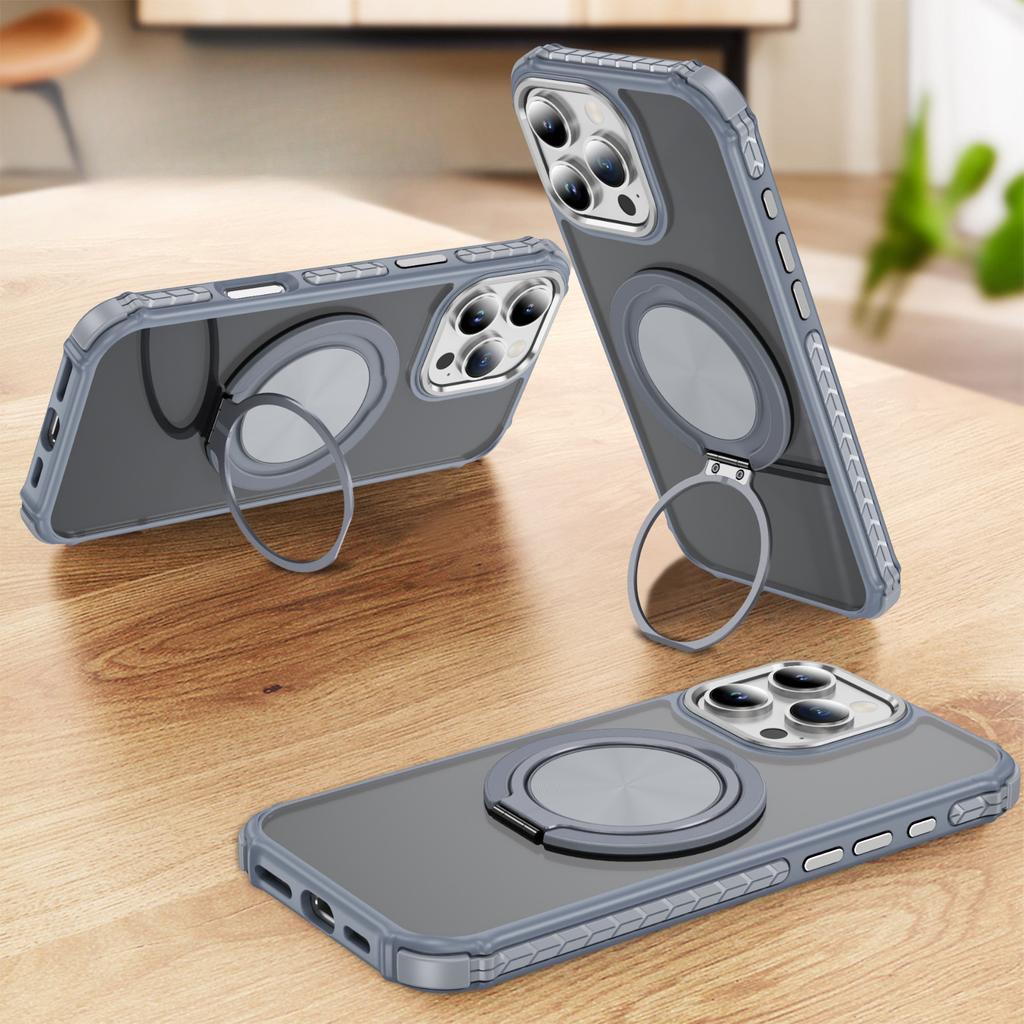 Niche Design Advanced Sense Apple Mobile Phone Case Magnetic Suction Bracket Suitable for Iphone16pro/15 Mobile Phone Case In Japan and South Korea