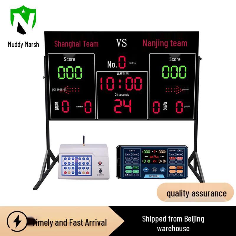 Nize Basketball Electronic Scoreboard with 24-Second Shot Clock