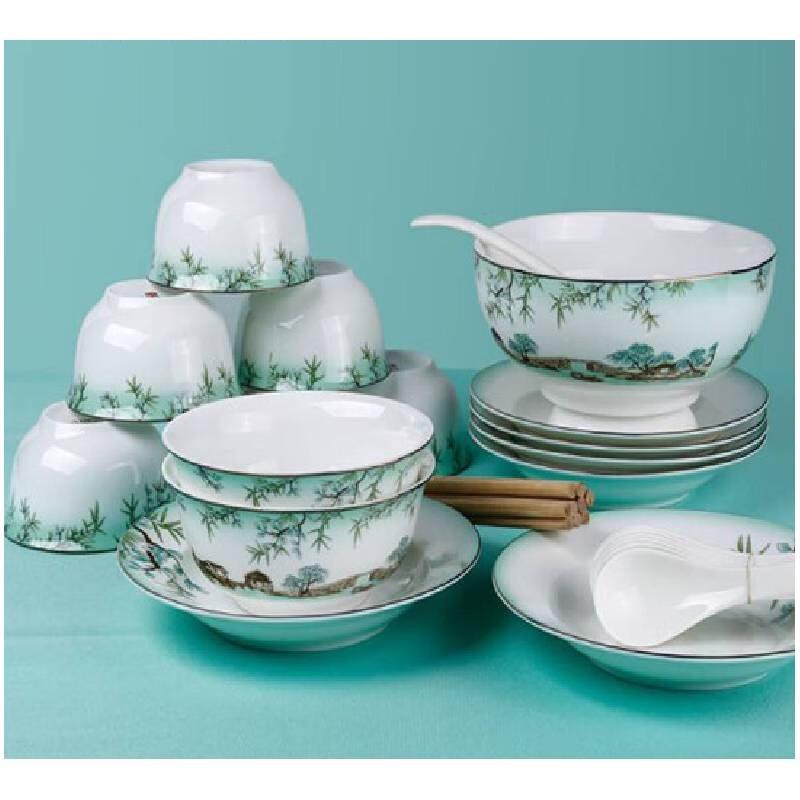 Керамический обеденный сервиз Louis Fish West Lake Feast на 28 предметов