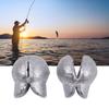 100pcs Fishing Weights Sinkers Fishing Tackle Accessories Open Mouth Design Weights Split Shot Fishing Sinkers 5 Sizes