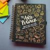Anti-Planner Notebook Premium Beyaz Kağıt Anti-Bleed Tasarım ADHD Dostu Günlük Düzenleyici Çizgi Roman Boyama Sayfaları ve Stratejileri