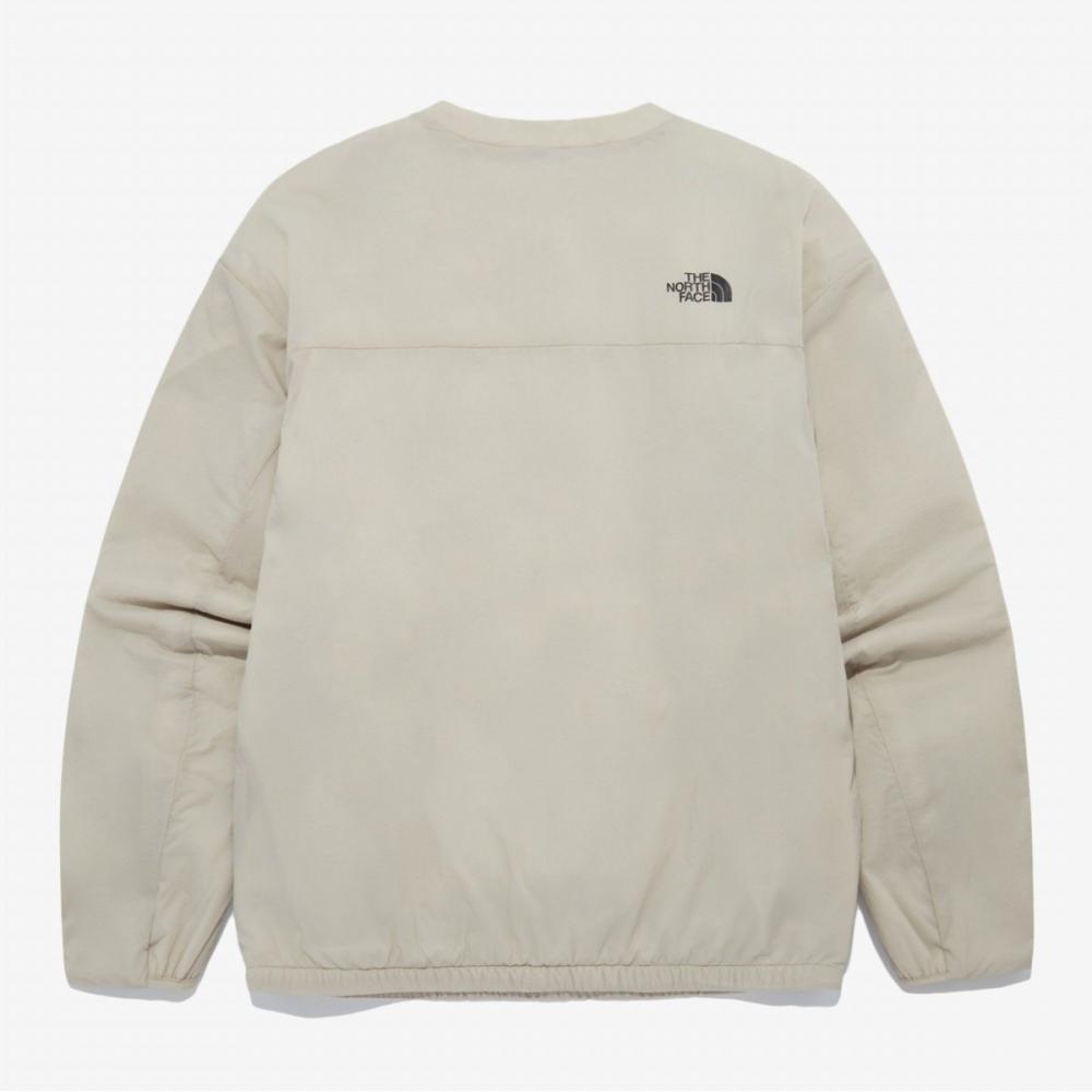The North Face Nm5mq54b Men S Felix Heat Crewneck   White Sand