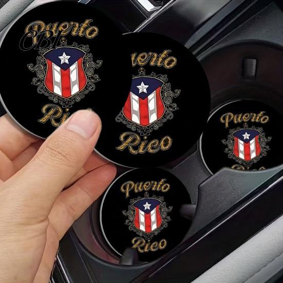 Anti-slip Cup Holder Mat 2PCS Silicone Car Coaster, Heat Resistant Non-Slip Holder, Durable High Temperature Coaster Easy Clean Coffee Tea Mat,