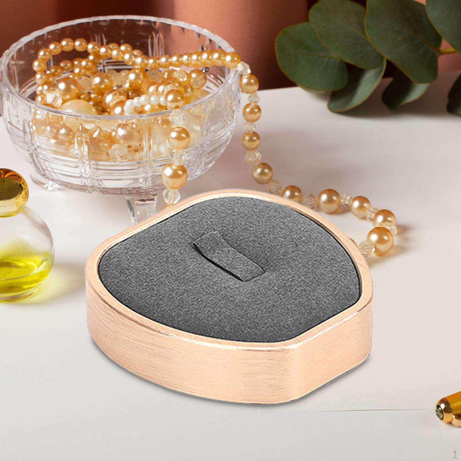 

Подставка для ювелирных изделий, плоский многофункциональный держатель для колец, подвеска, хранение Ring Base 6x6cm