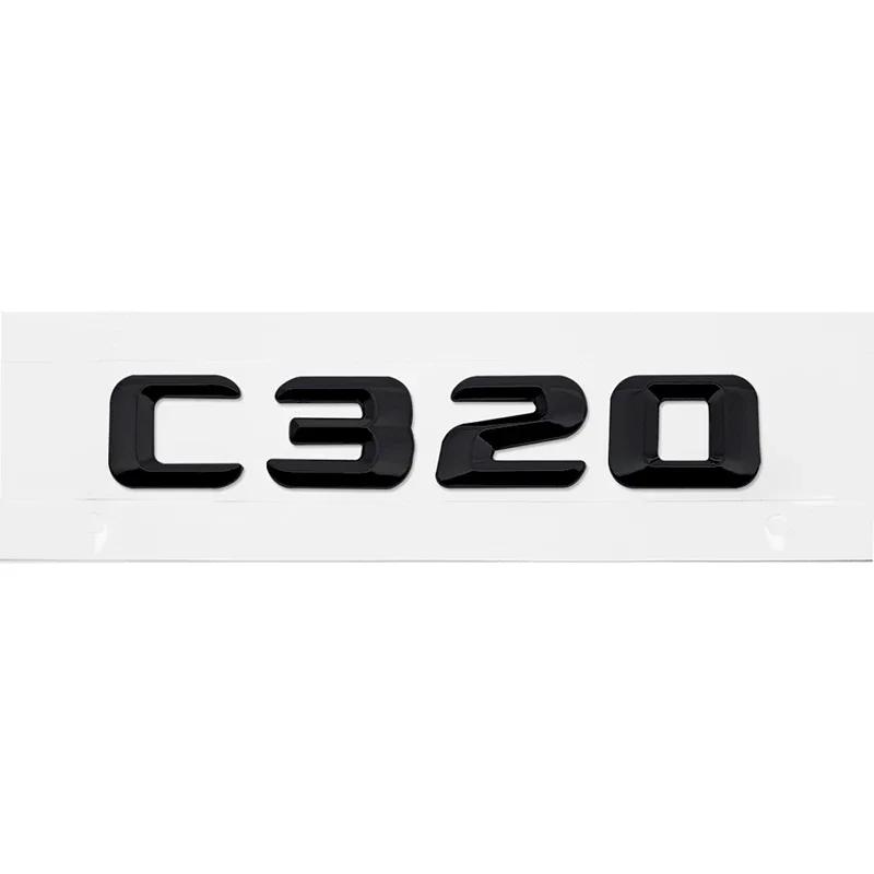 Alloy ABS Car Letter Stickers Rear Trunk Badge for Mercedes Benz C Class C240 C250 C260 C280 C300 C320 C350 C400 C500 Emblem