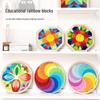 Rainbow Geometric Shape Blocks Puzzle for Early Learning