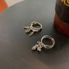 Distressed Style Vintage Money Bag Design Double Layer Open Ring For Enthusiasts Fashion
