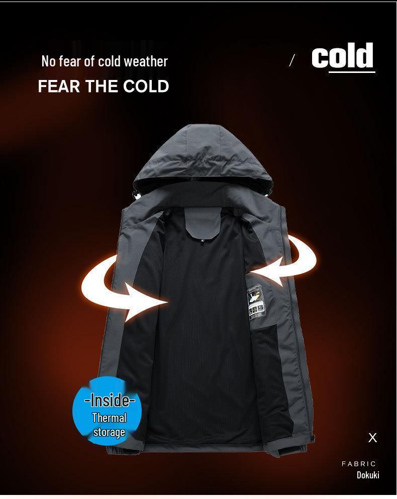 Men's Versatile Windproof Workwear Jacket for Spring, Autumn, and Winter