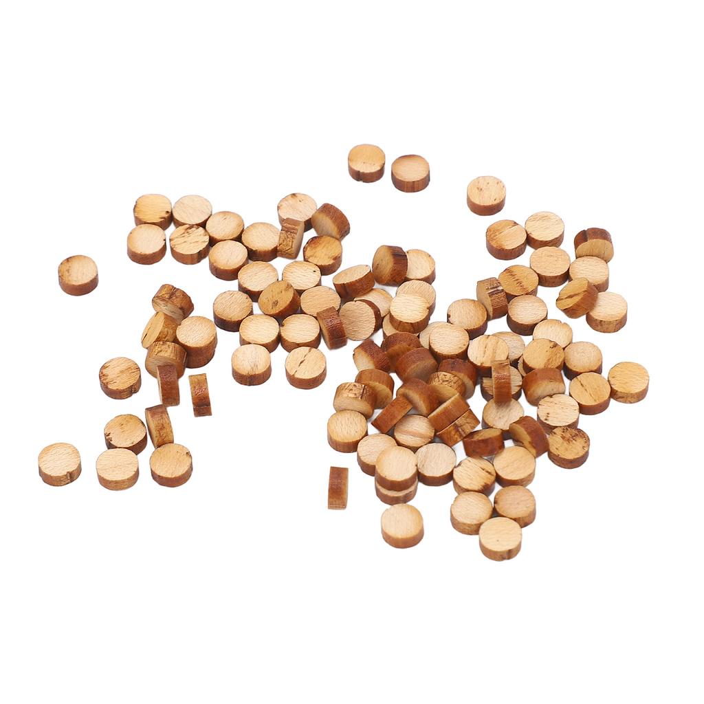 100Pcs Guitar Fretboard Dots Maple Wood Round Inlay Fingerboard Dot Markers for Mandolin Ukulele 5mm