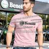 Klassisches Benelli Motorrad Grafik T-Shirt Unisex Weiche Baumwolle Outdoor Lässig Streetwear Mode Biker Shirt Bequemes Oberteil