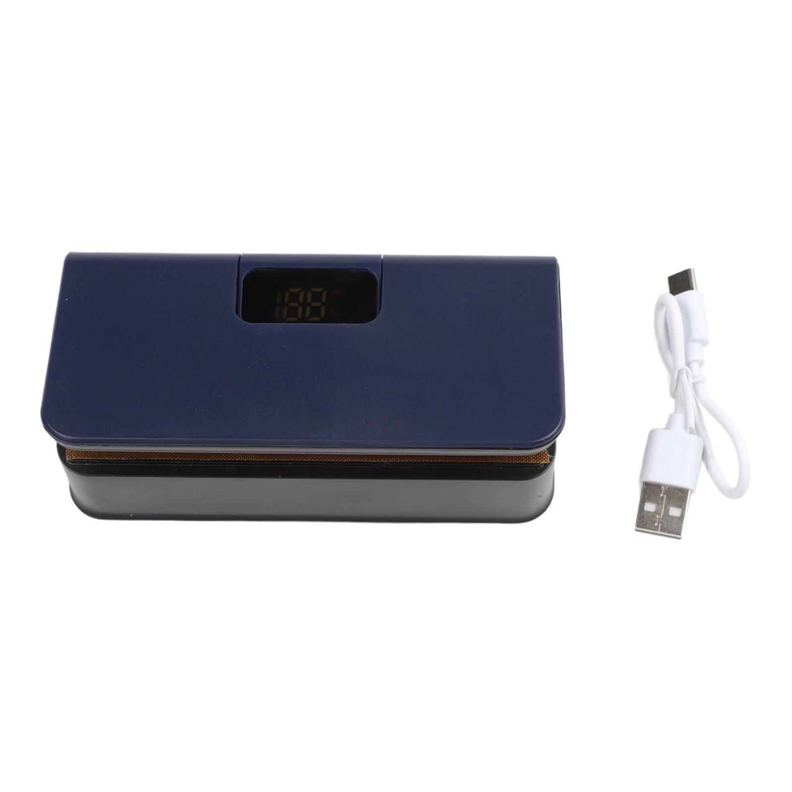 Electric Sealing Machine Portable Bag Sealer Kitchen Storage Solution синий