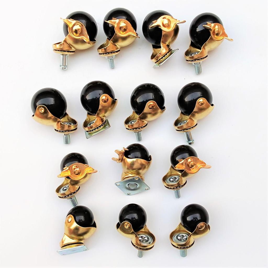 Universal Nylon Swivel Caster Wheel with Threaded Stem for Furniture
